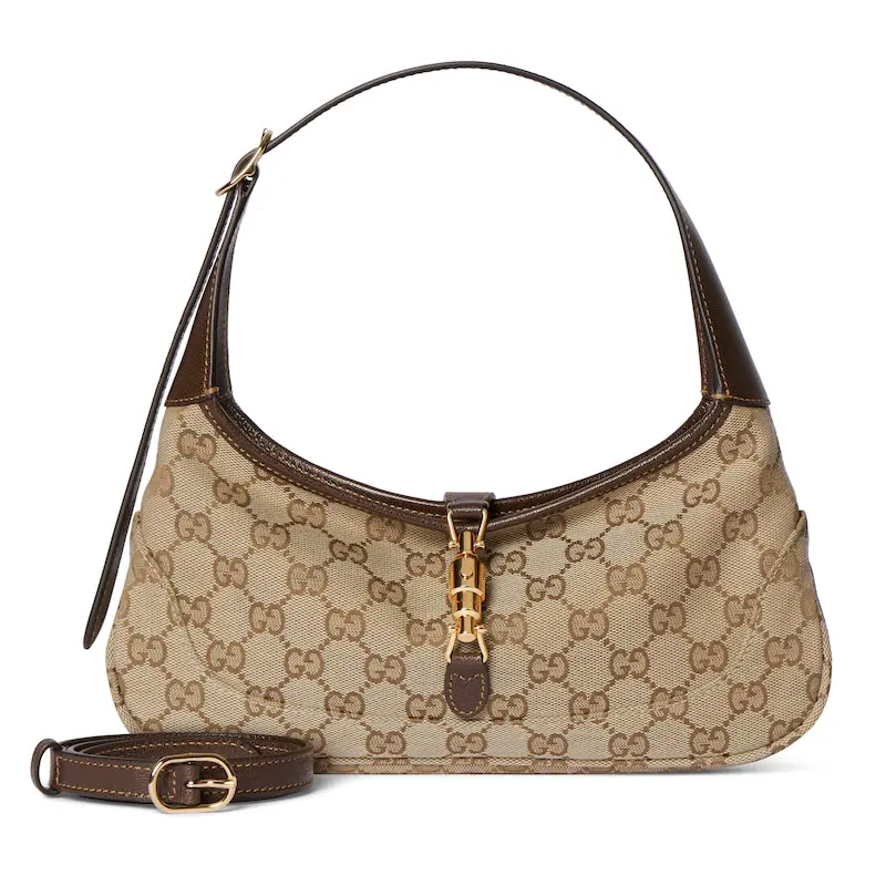 Gucci Jackie Slim Small Women's GG Canvas Shoulder Bag