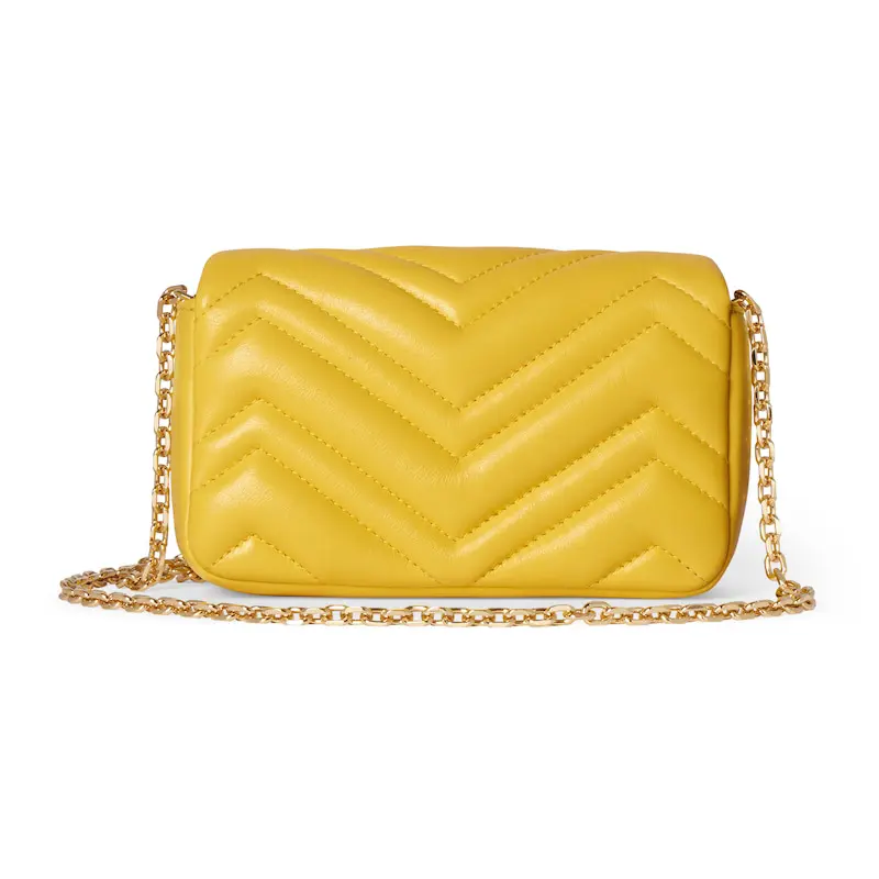 GUCCI GG Marmont Chevron Quilted Leather Shoulder Bag - 图片 9