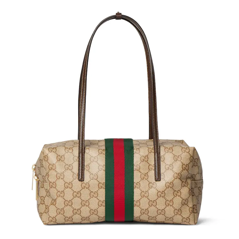 GUCCI Medium Monogram Boston Bag