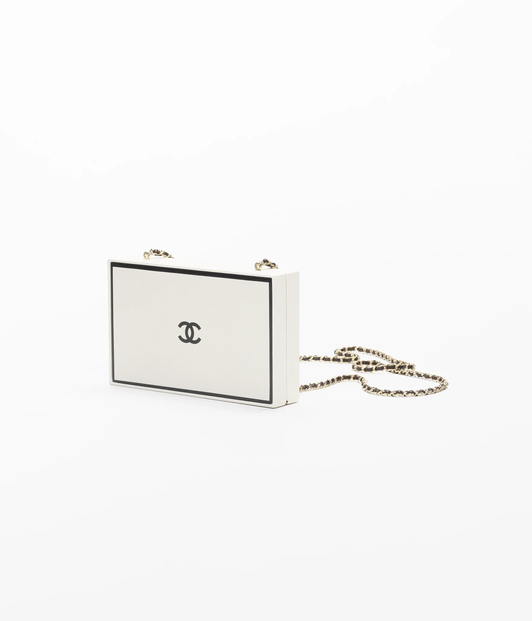 CHANEL 26S, Classic Black & Gold Double C Leather Chain
